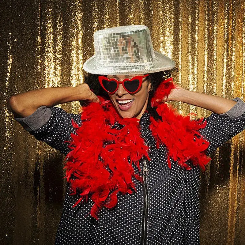 

Disco Hat Disco Tuxedo Hat Mirror Glitter Headwear Unisex Adults Costume Party Props Fashion For Dance Nightclub Outdoor