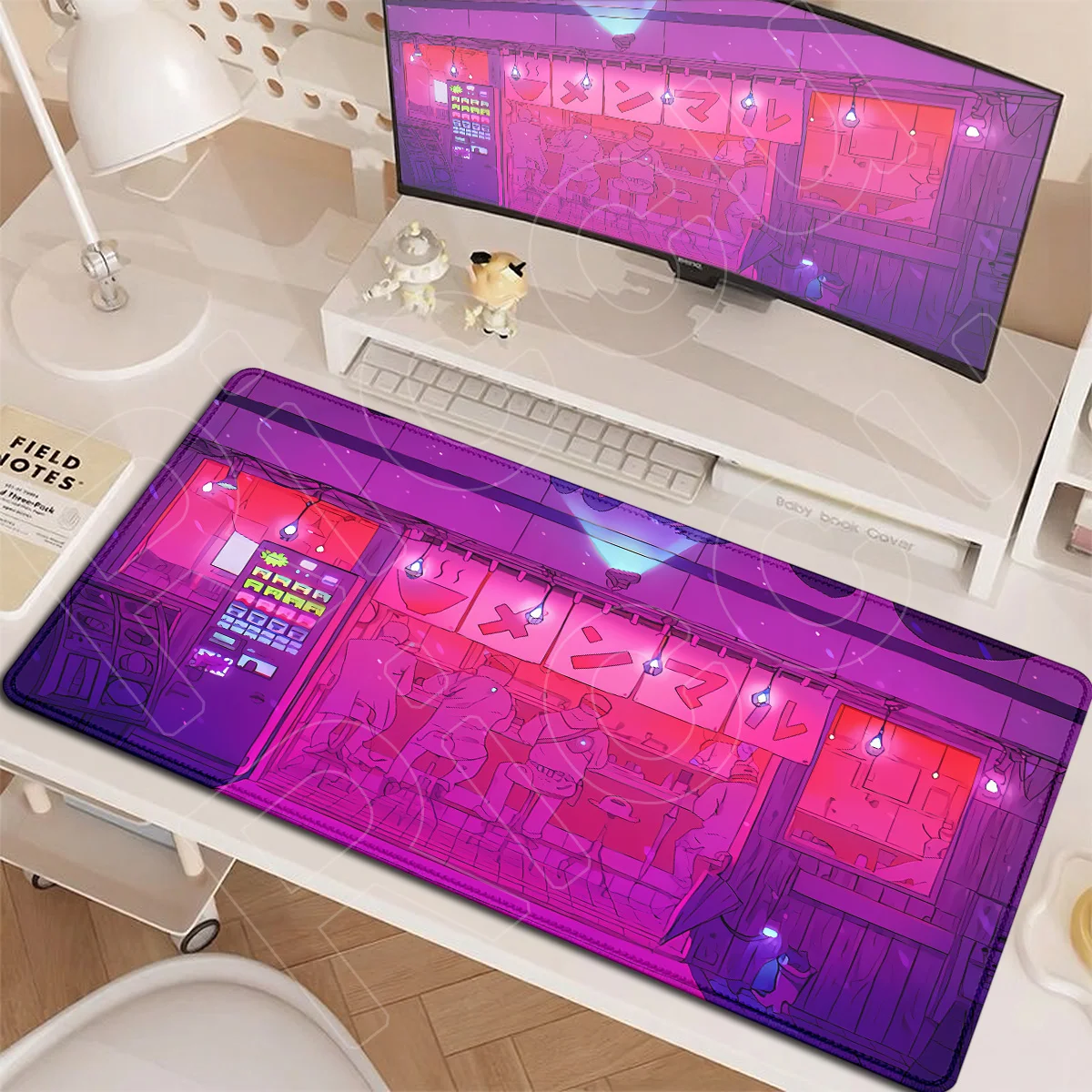 Mousepad Japanese Store Large Desk Mat Game E-sport Laptop Keyboard Carpet Locking Edge Office Table Rug Rubber Base Accessories