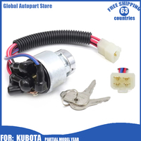 OE#: TC020-31822 Ignition Switch Lock + 2 Keys For Kubota Tractor L2501 L2600 L2800 L3000 L3200 L4300 L4400 MX4700 MX5000 MX5100