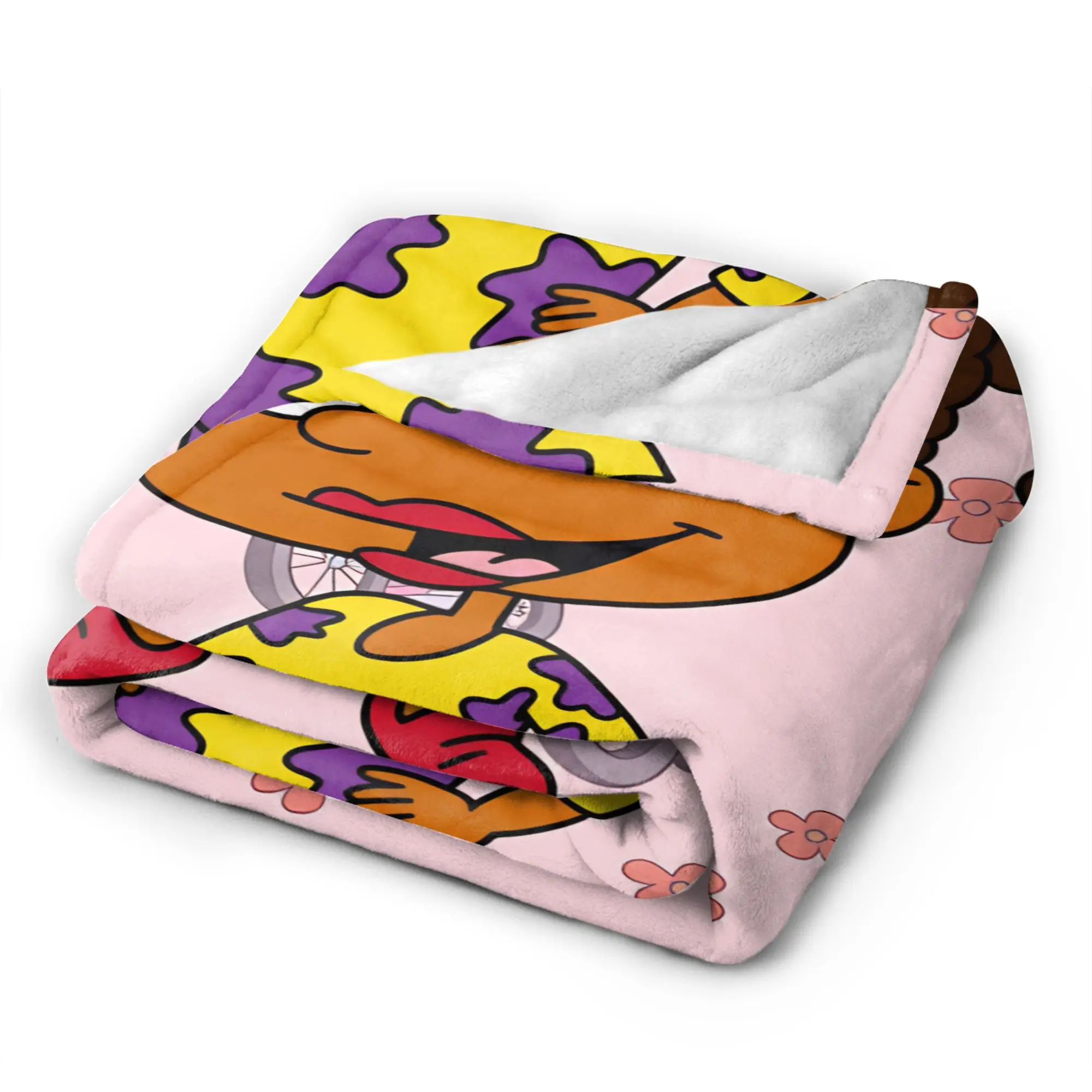 Rugrat Character Blankets Soft  Bedding Throws Winter Adults Living Room Plane Travel Bedspread