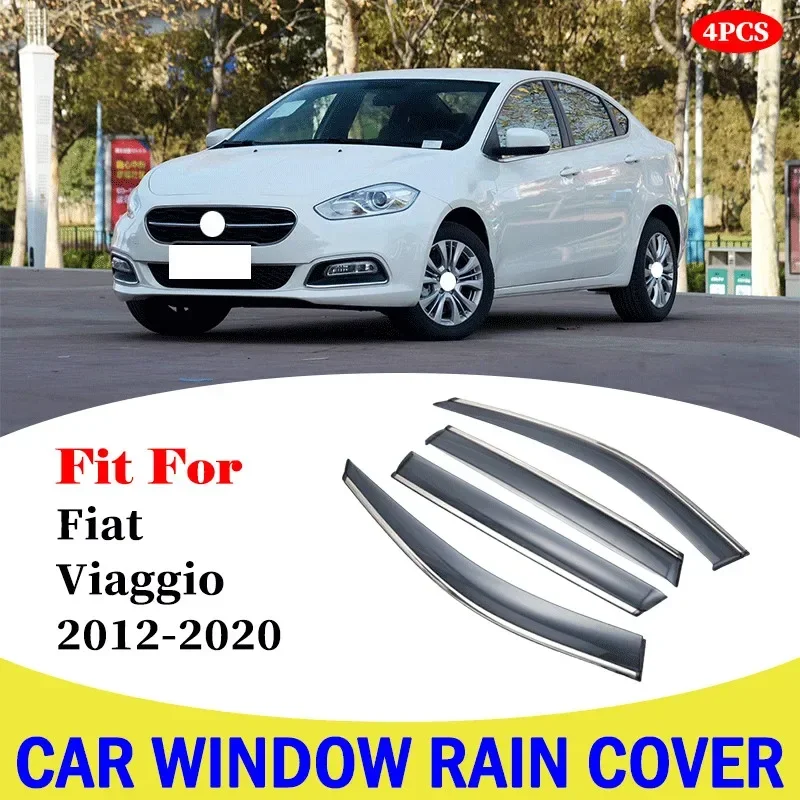 

For Fiat Viaggio 2012-2020 Car Window Deflectors Car Wind Deflector Sun Guard Rain Wind Vent Visor Cover Car Styling Accessories