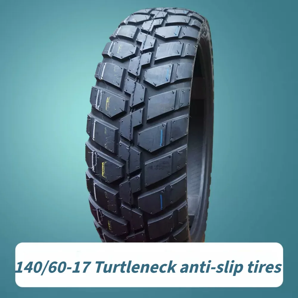 140/60-17 All Terrain Tubeless Motorcycle Tire Turtle Back Anti-slip Outer Rubber Tyre 140-60-17