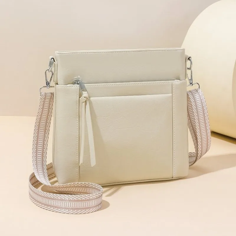 

Роскошная минималистичная дизайнерская сумка для подгузников для женщин, стильная винтажная сумка через плечо, элегантная кожаная сумка-мессенджер для повседневного использования