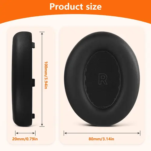 Imagen 2 del producto Almohadillas QC Ultra de piel de cordero, almohadillas de repuesto para auriculares Bose QuietComfort con cancelación de ruido Ultra