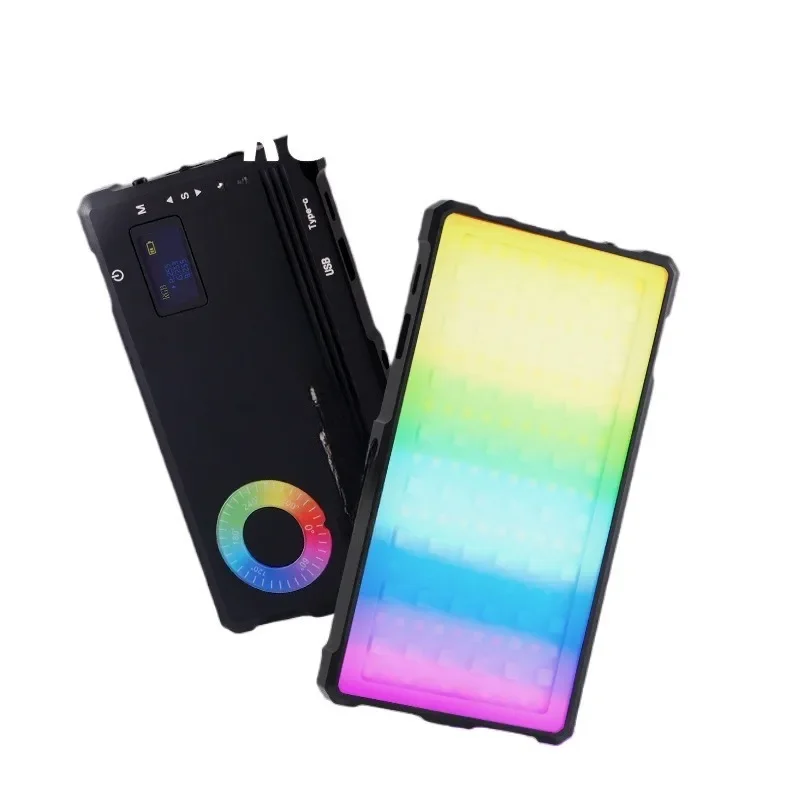 Full color RGB fill light handheld LED portable pocket light 2025 new personal photography lighting