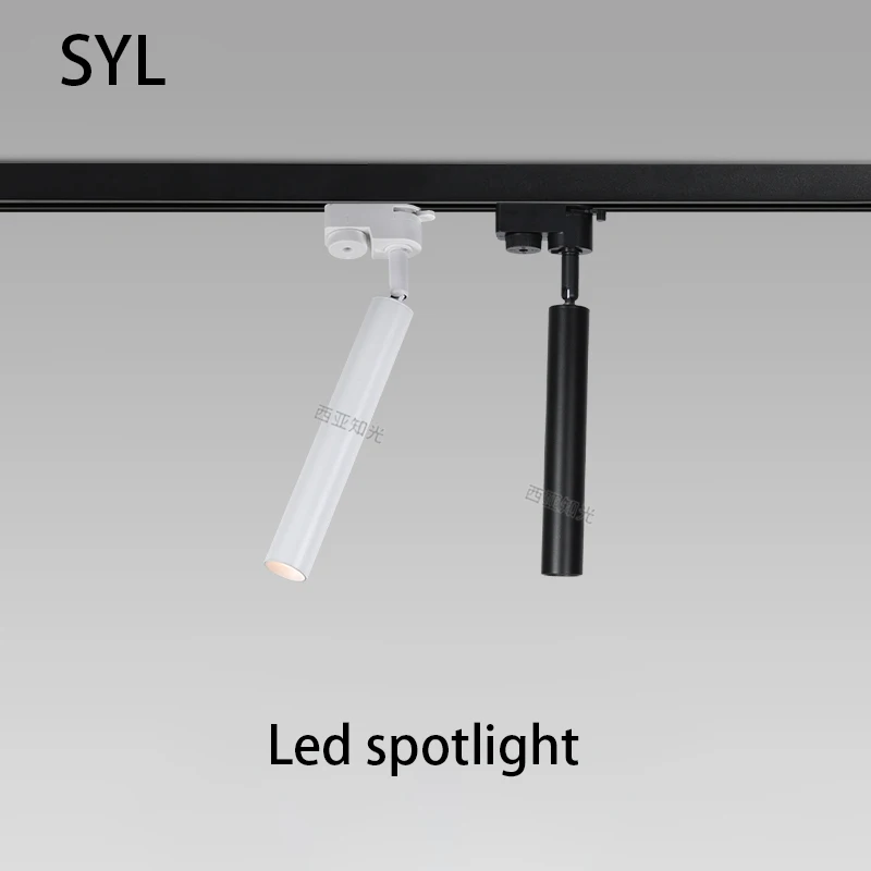 

Led Track Light Small Angle 7 Degree Beam Rail Lighting Fixture Long Tube Ceiling Lamp For Museum Exhibition Hall Indoor Home