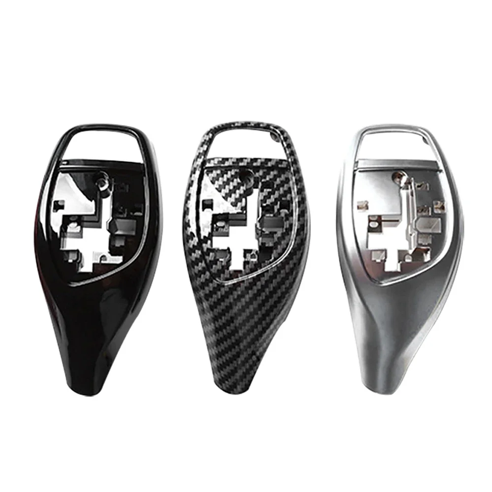 Carbon Fiber Gear Shift Knob Trim Cover Gear Shift Lever Handle Cover For BMW 1 2 3 4 5 6 7 Series X3 X4 X5 X6 F15 F16 E70 E71