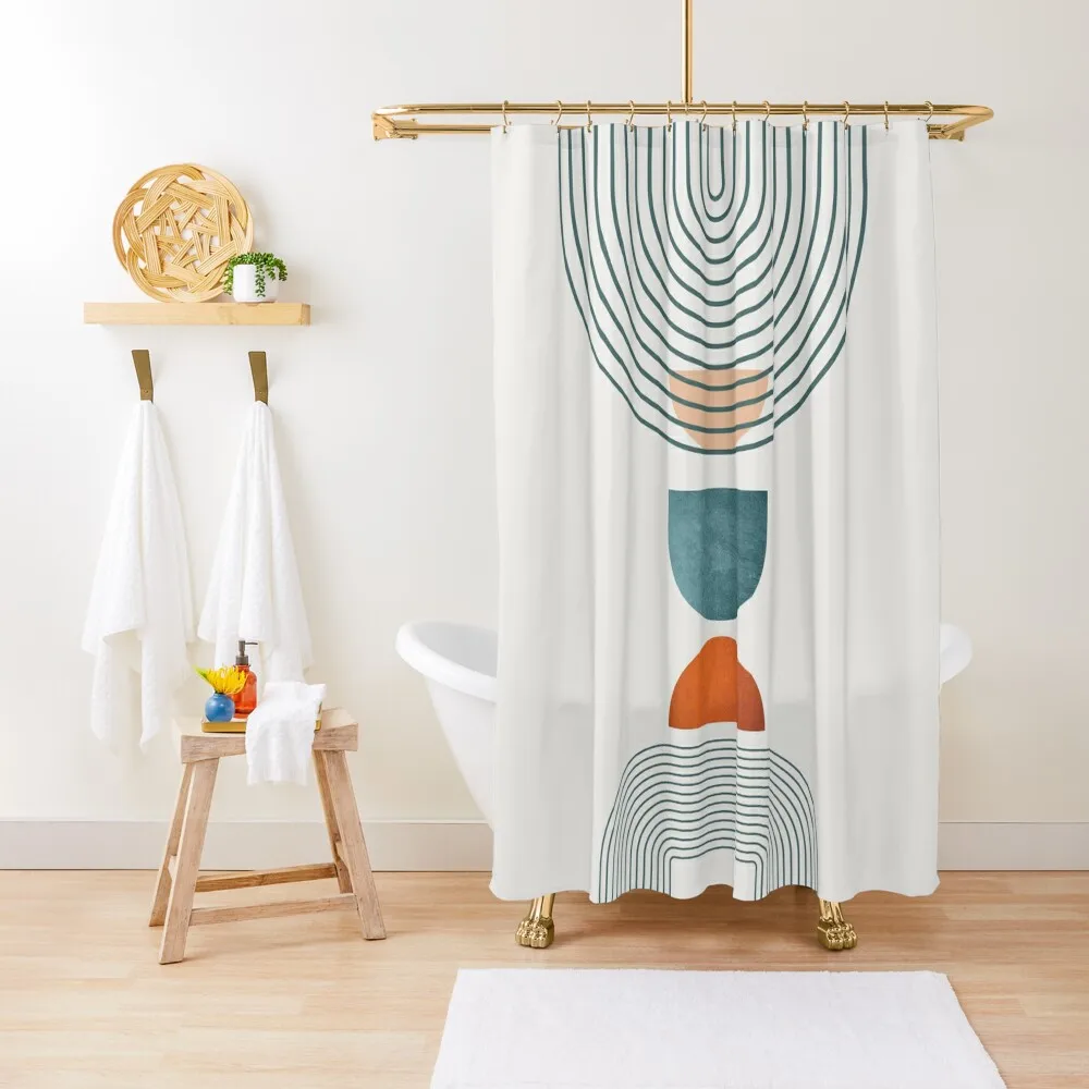 

Mid Century Modern Shower Curtain For Bathrooms Shower Bath Bathroom Shower Set Bathroom And Products Curtain
