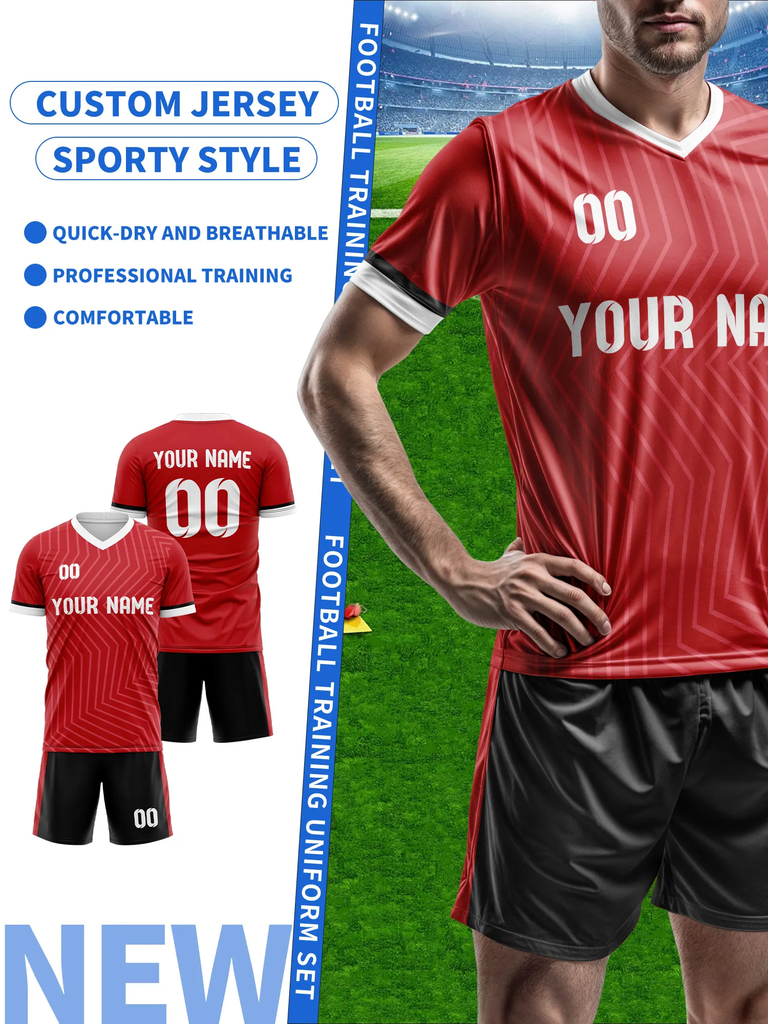 

Спортивные футболки с V-образным вырезом для мужчин и женщин 2026 года с индивидуальным именем и номером, быстросохнущие, модные, с технологией сублимации