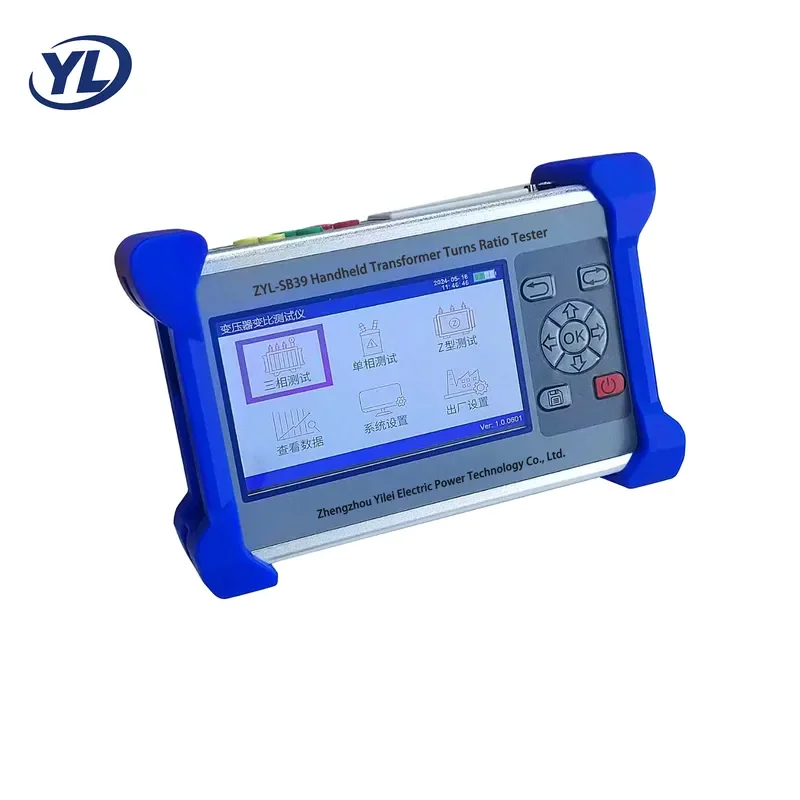 Testeur de rapport de transfert de transformateur haute précision ZYL-SB39 pour CT PT, polarité de groupe vectoriel triphasé, erreur de phase 0.8 10000 IP55