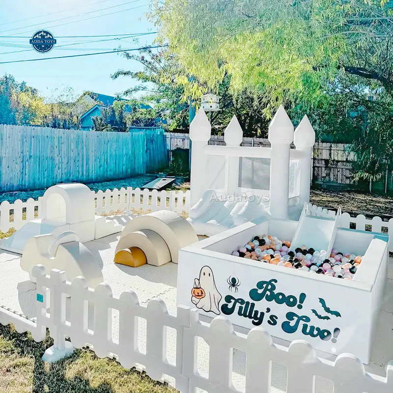 Mobile Portable Commercial Beige Color Soft Play Center Kids Playground Indoor School Play Equipment