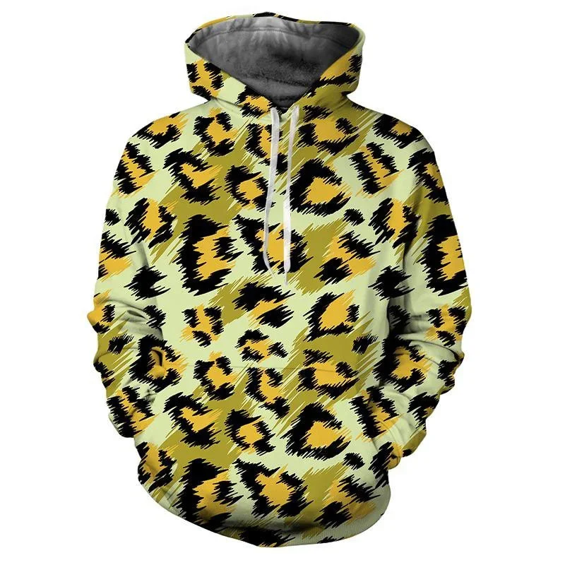 

Popular Leopard 3d Print Hoodie for Men Women Street Hip-hop Autumn Pullover Hoodies Fashion Cool Long Sleeves Sweatshirt