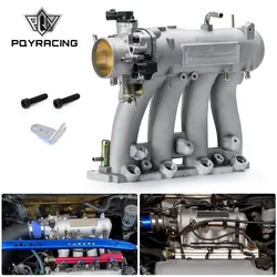 Aluminum D15 D16 D-SERIES Intake Manifold With 70mm Throttle Body And TPS For 1988-2000 HONDA CIVIC CRX DEL SOL