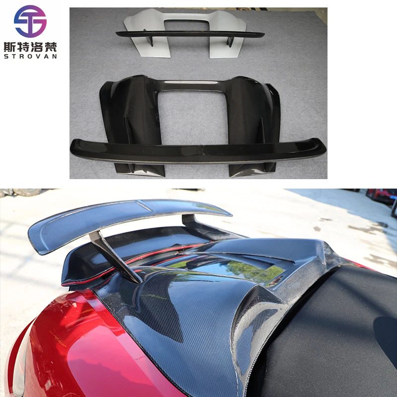 

STLF CLRAK Car Upgrade Wet Carbon Fiber Tail Decorative Panel New Condition Fit Suitable for 2012-2016 718 981 Hump Style