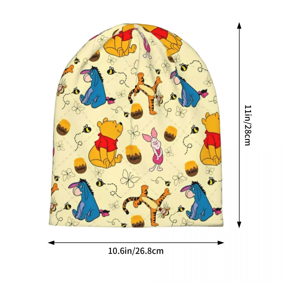 ويني ذا بوه الكرتون بونيه قبعة الخريف الشتاء في الهواء الطلق Skullies قبعة حريمي خنزير صغير تيجر Eeyore الربيع قبعات متعددة الوظائف
