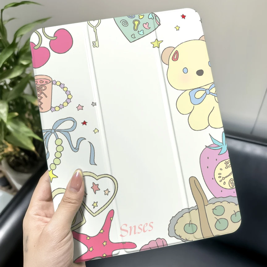 

For iPad Air 11 2024 Cover For iPad mini 7 6 Cases 10.9 Air 4 5 Pro 11in M4 10.2 7 8 9th Pro 11 12.9 13 9.7 Cover