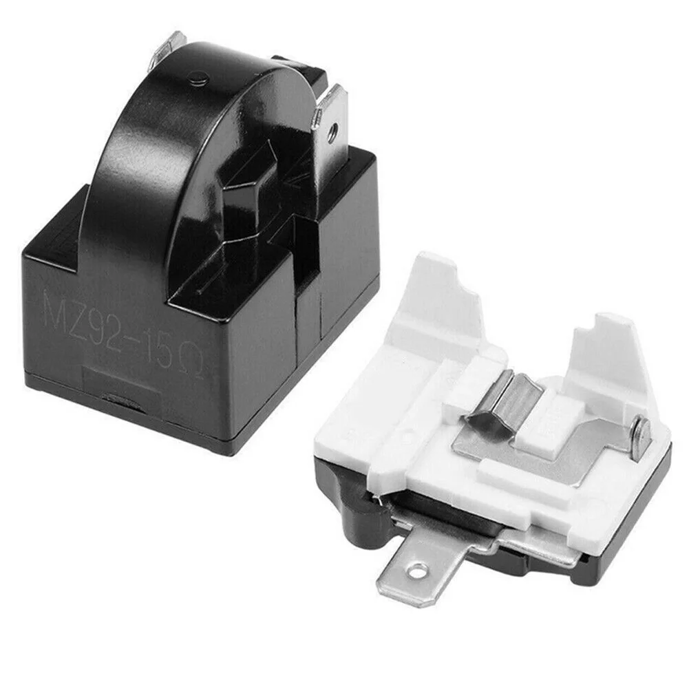 Refrigerator PTC Starting Relay 15 Ohm And Overload Protector 1/6HP For Mini Fridge Compressor Motor Protection