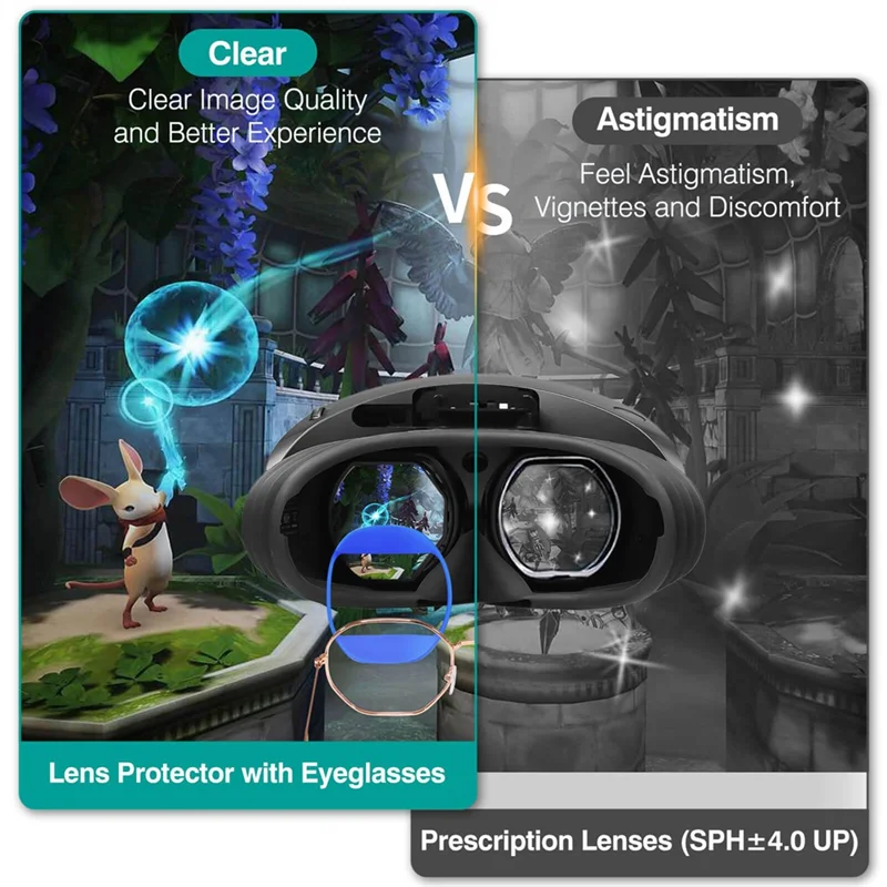 Eyeglasses Frame Protector Case For PS VR2 Sony Myopia Glasses Scratch Resistant Shade Silicone Soft Protective Case