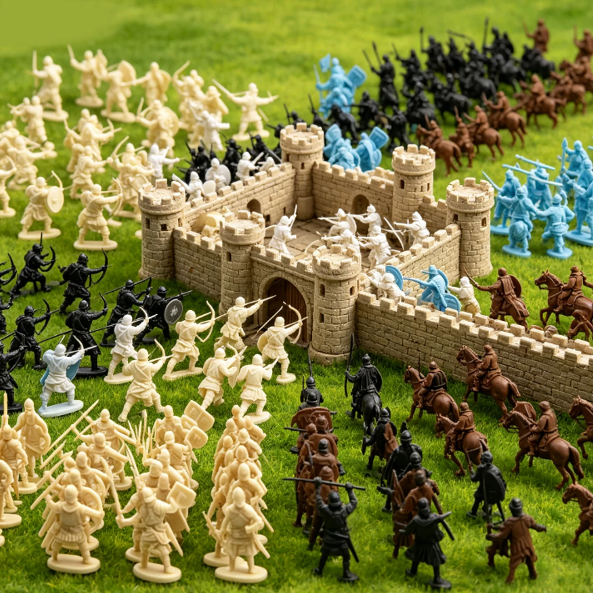 24Pcs Random Pattern Medieval Mini Statues, Well Made Figures For Diorama Scene Creation And Tabletop Displays, ZSY