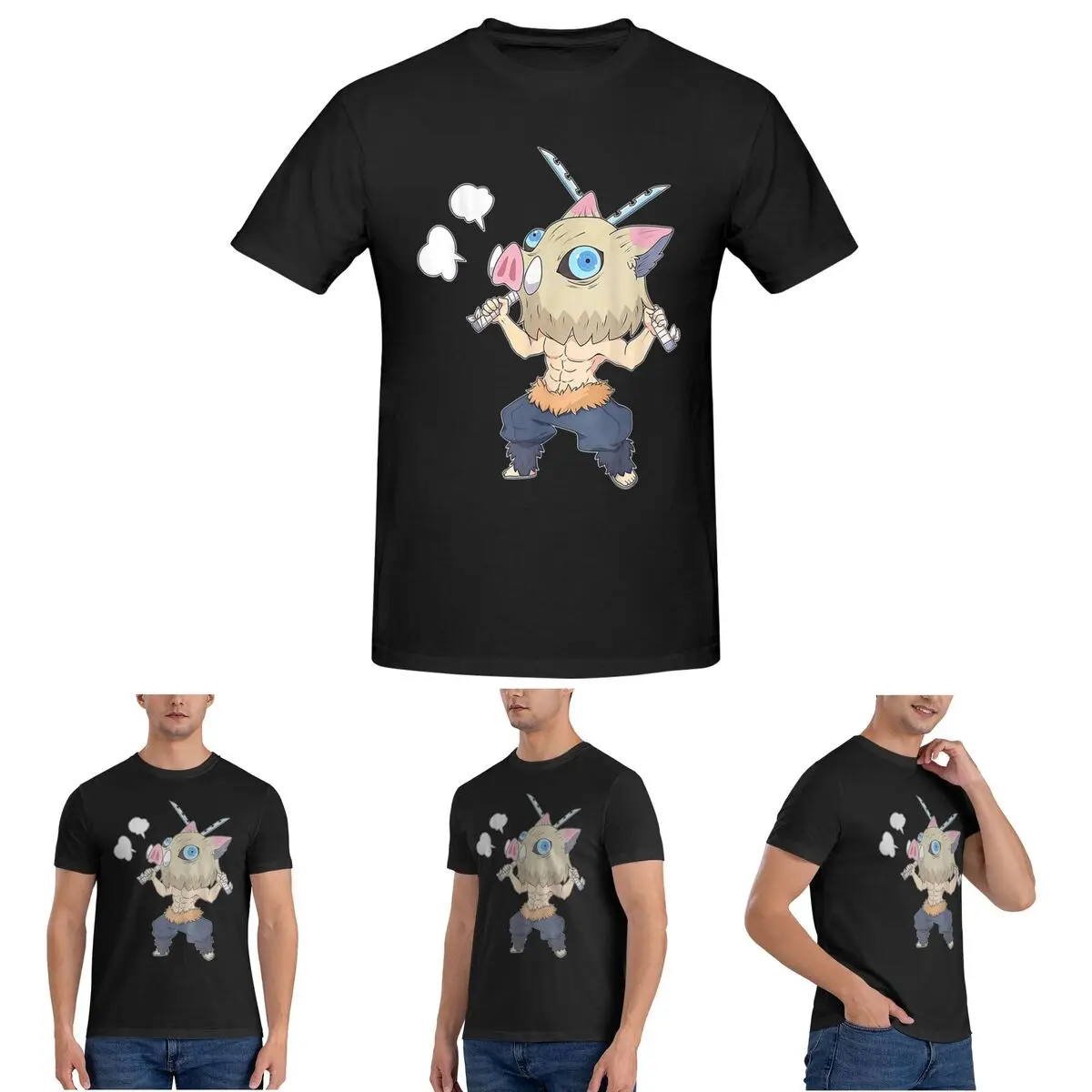 

Футболка Slayer Demon Anime Teams для мужчин, хлопковые футболки больших размеров, мужские футболки с коротким круглым вырезом, летняя одежда, топы S-6XL