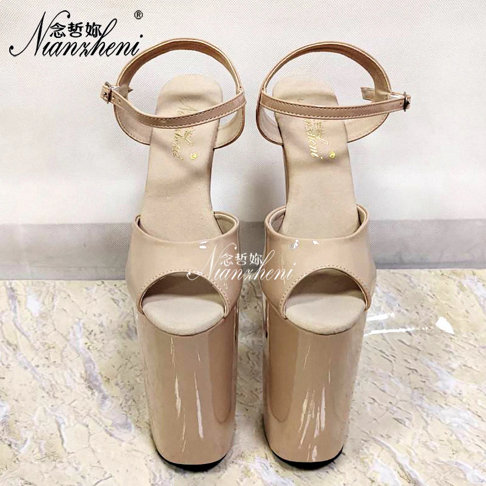 

Women's 26cm 10 Inch Pole Dance Sandals Beige Platform Stiletto Heels Sexy Elegant Style Exotic Nightclub Performance Fetish Got