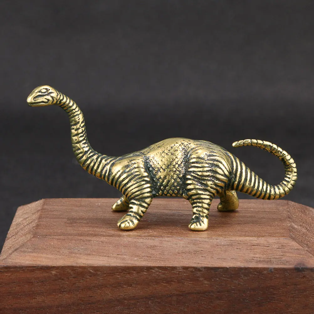 

Dinosaur Ornament Retro Mini Dinosaur Decor For Home Office Desk Mini Golden Decor Top Decoration Gold Desktop Gift