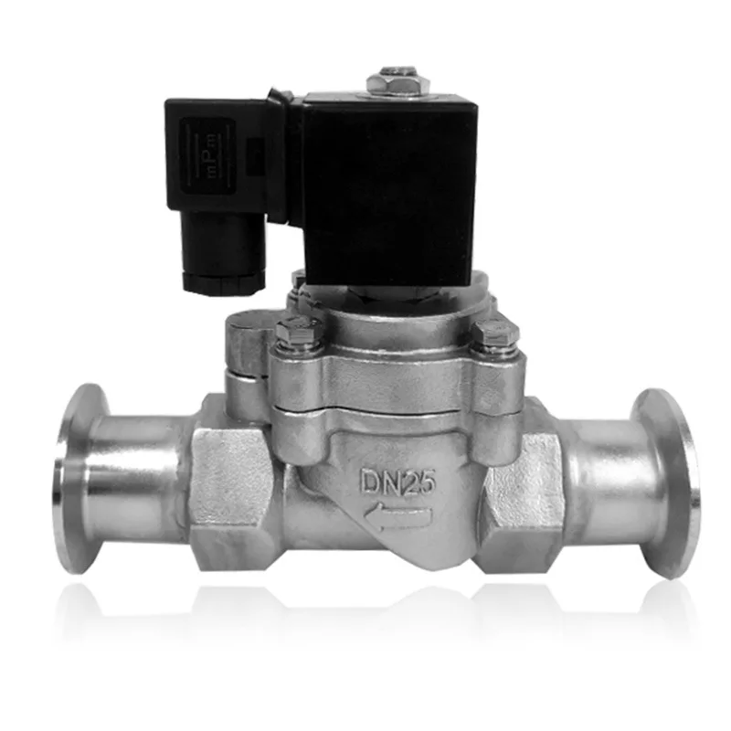 One-way pilot operated solenoid valve