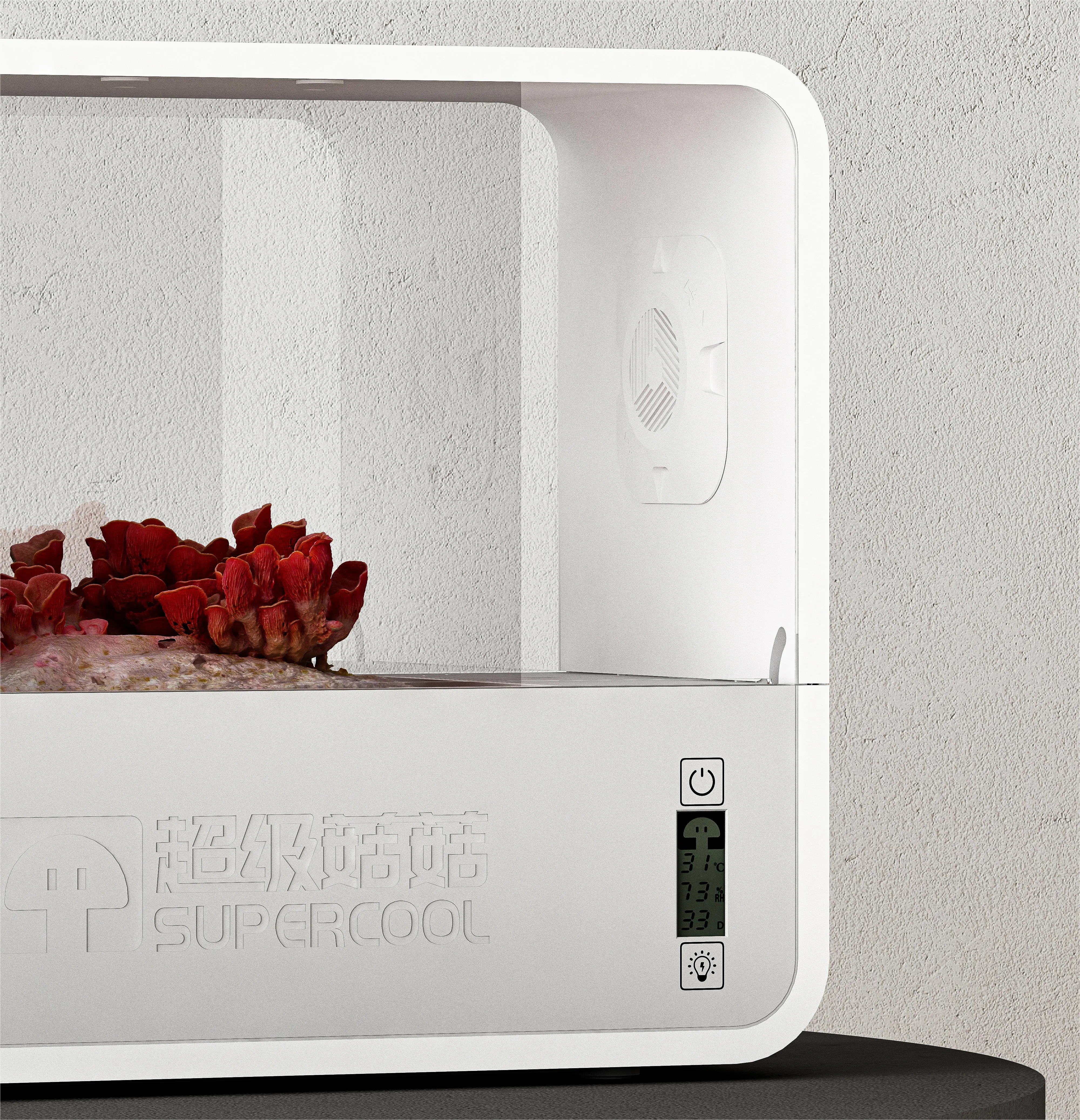 

Portable Small Vertical Mushroom Growing Kit with Eco-friendly Pump Grow Box Planter for Home Grown Mushrooms