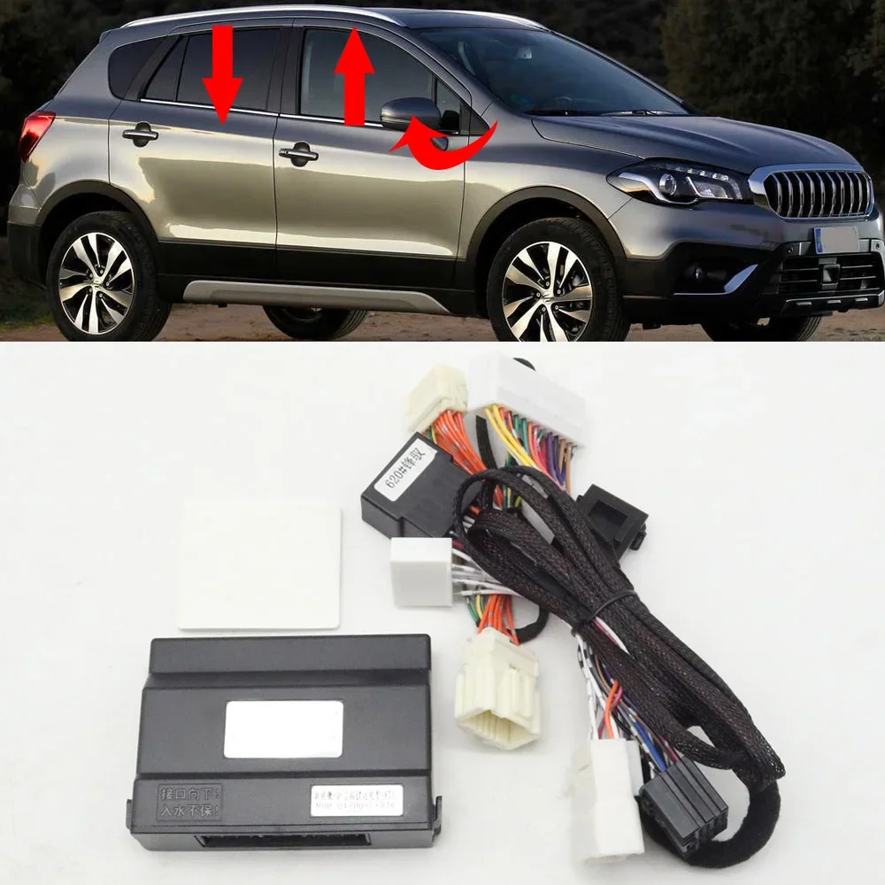 Car Smart Auto Window Closer Opening Wire Harness Plug Side Mirror Fold Unfold Module For Suzuki SX4 S-Cross JY 2014-2024