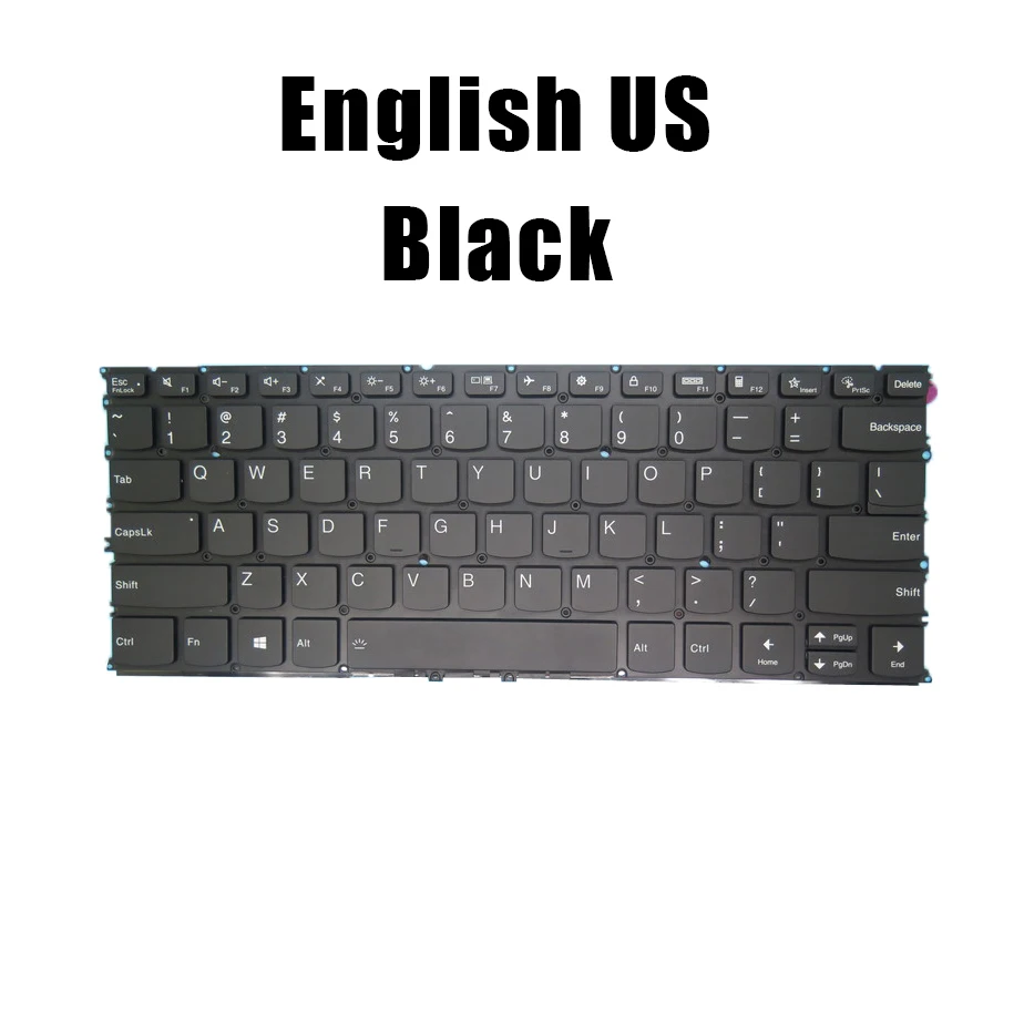 

English US/United Kingdom UK Gold/Black Laptop Keyboard For Lenovo For Ideapad YOGA 9-14ITL5 With Backlit New