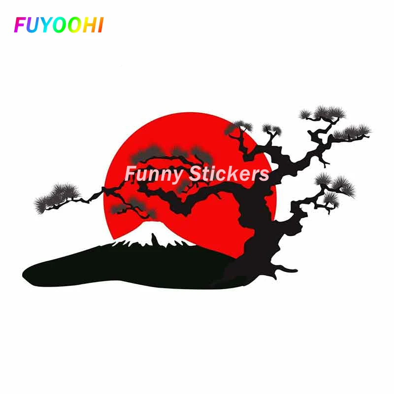 FUYOOHI Play Stickers Japanese Landscape PVC Car Stickers Campervan Decal Motorcycle Vinyl Car Wrap Waterproof Sunscreen Sticker