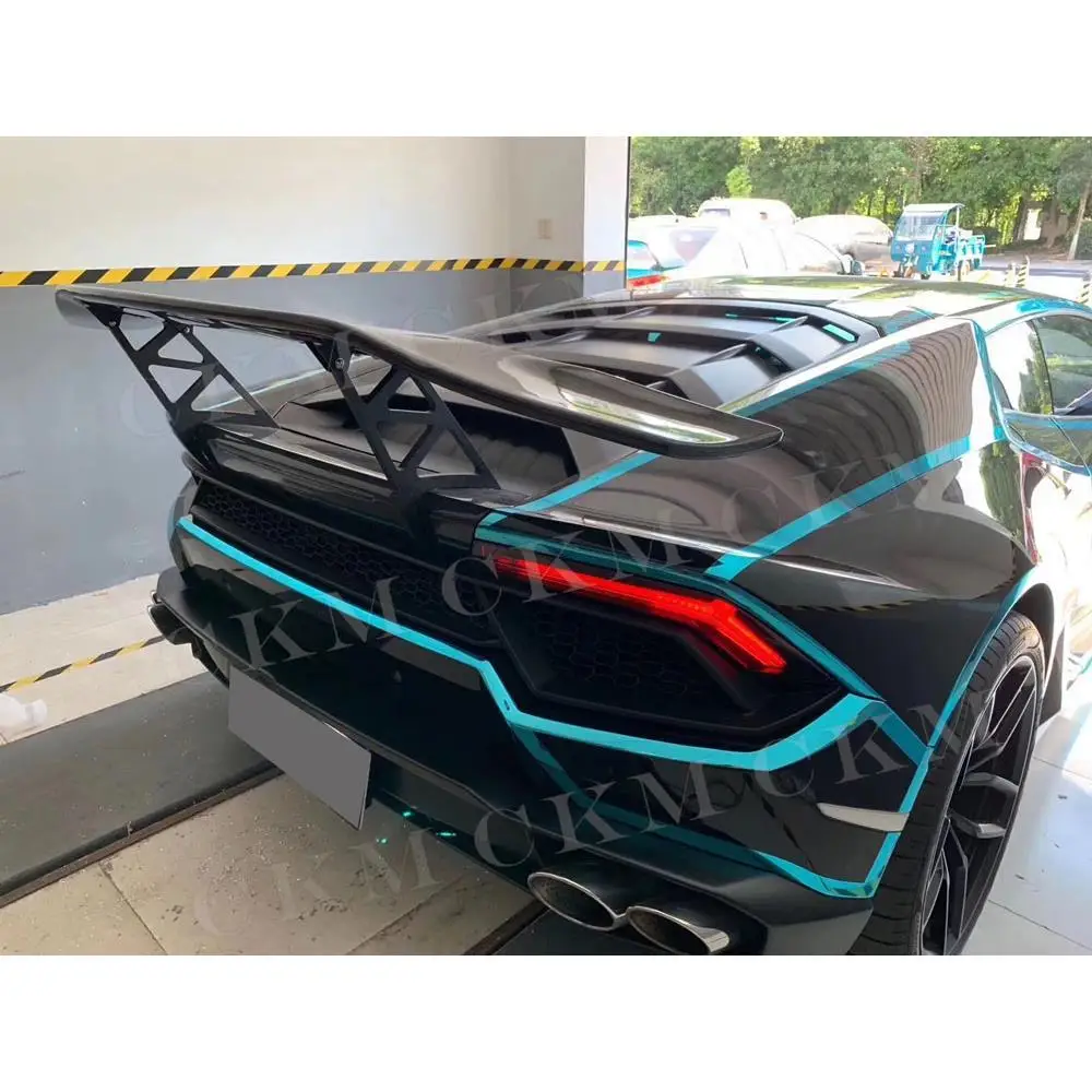 

Настоящий сухой задний спойлер из углеродного волокна, задние крылья багажника для Lamborghini Huracan LP610 LP580 2014-2018, автомобильный стиль D