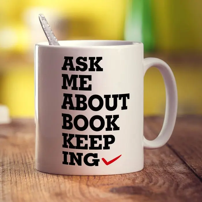 Ask Me about Book Keeping Coffee Mug Text Ceramic Cups Creative Cup Cute Mugs Gifts for Women Men Nordic Cups Tea Cup White Cup