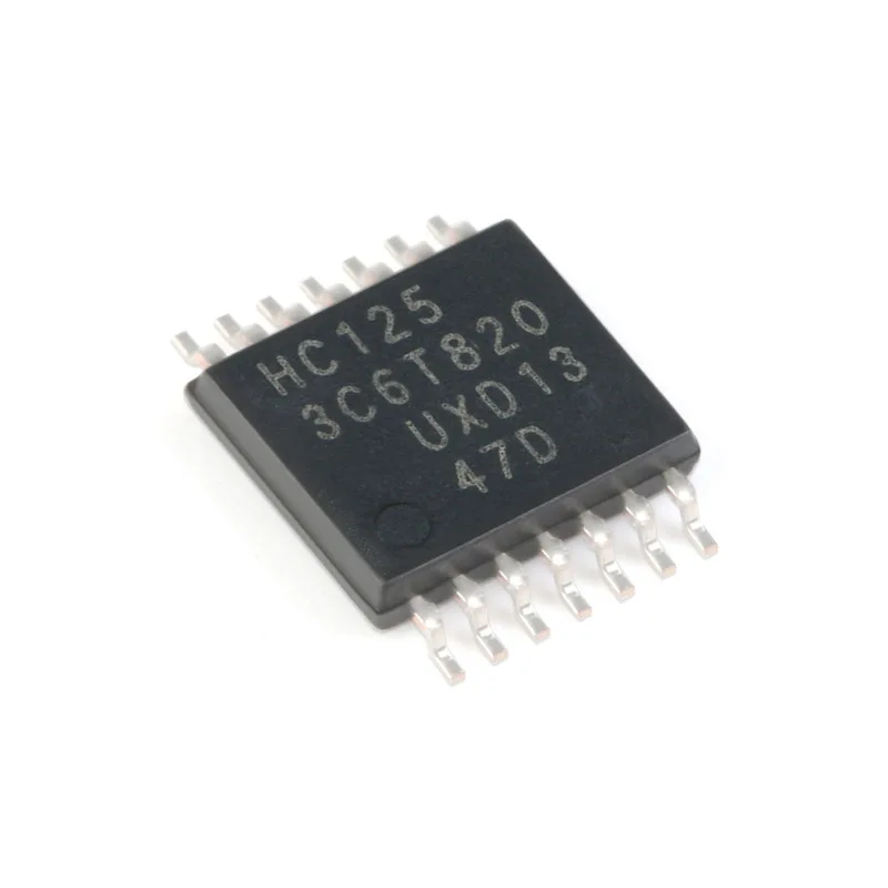 74HC125PW,118 TSSOP-14 Four-way buffer line driver with three-state output