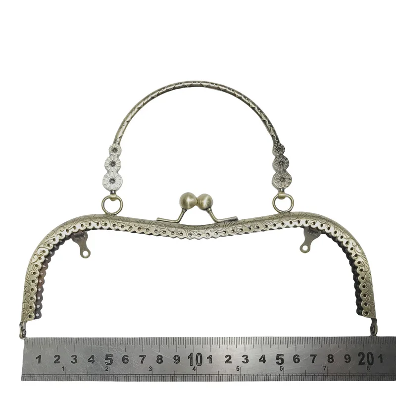 

20.5cm Bag Frame Clasp Hardware Accessories Arch Handbag Purse Frame Kiss Clasp Lock Handle