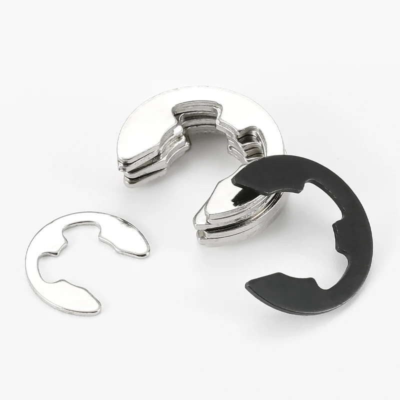 10/ 50/ 100pcs 304 Stainless Steel/ 65# Mn Steel E Clip Circlip Retaining Ring Washer M1.2 M1.5 M2 M3 M3.5 M4 M5 M6 M7 M8 to M13