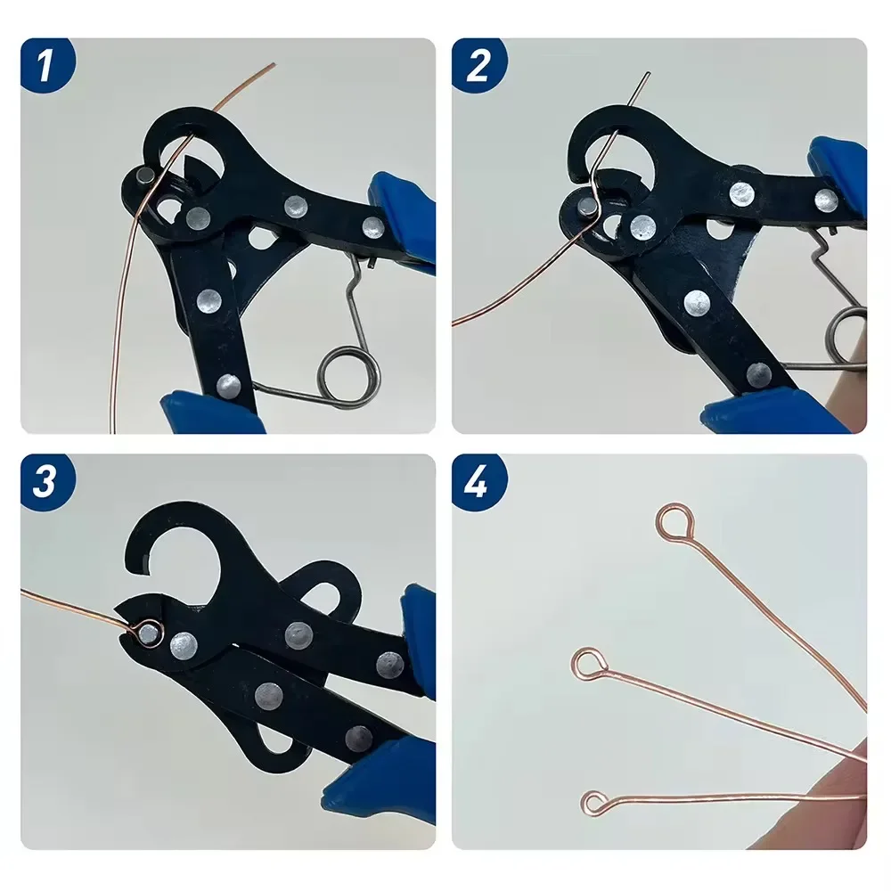 1.5/2.25/3mm Wire Round Nose Winding C Ring Pliers Wire Rolling Pliers for Jewelry Making Tool Eye Head Pins Pendant Making