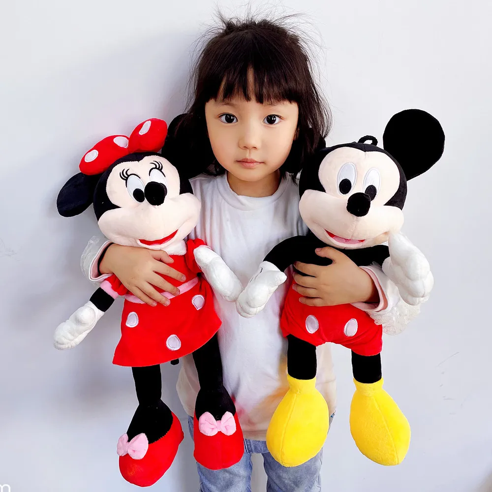 50cm Cartoon Anime Disney Minnie Mouse topolino peluche ripiene Doll Room ornamento regalo di natale di compleanno per bambini