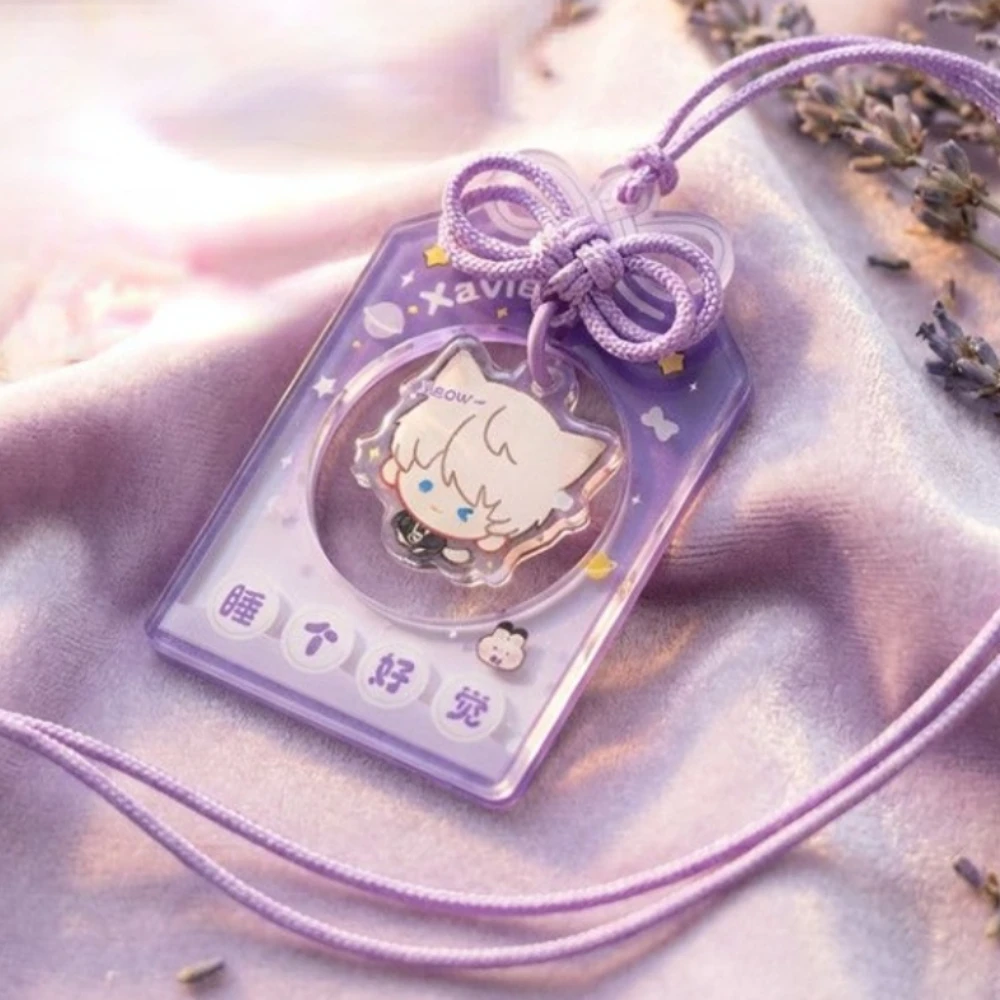 Game Love and Deepspace Pendant Xavier Zayne Rafayel Sylus  Colored Window Acrylic Keychain Cute Decoration Backpack Pendant image 3