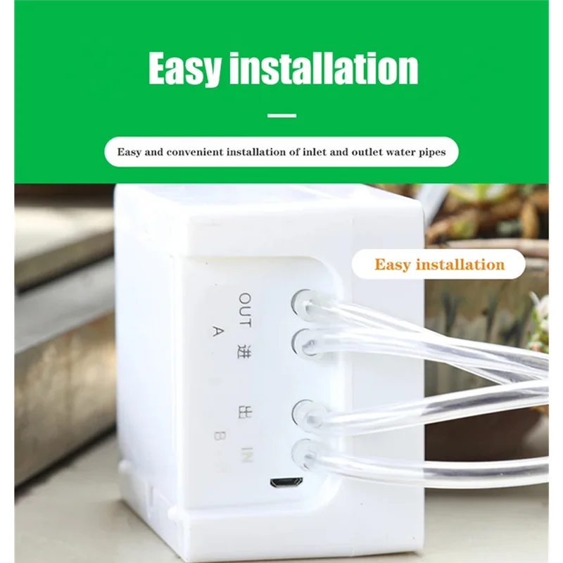 AT63-Garden Automatic Irrigation Control System Intelligent Drip Irrigation Water Pump Timer Home Sprinkle Device