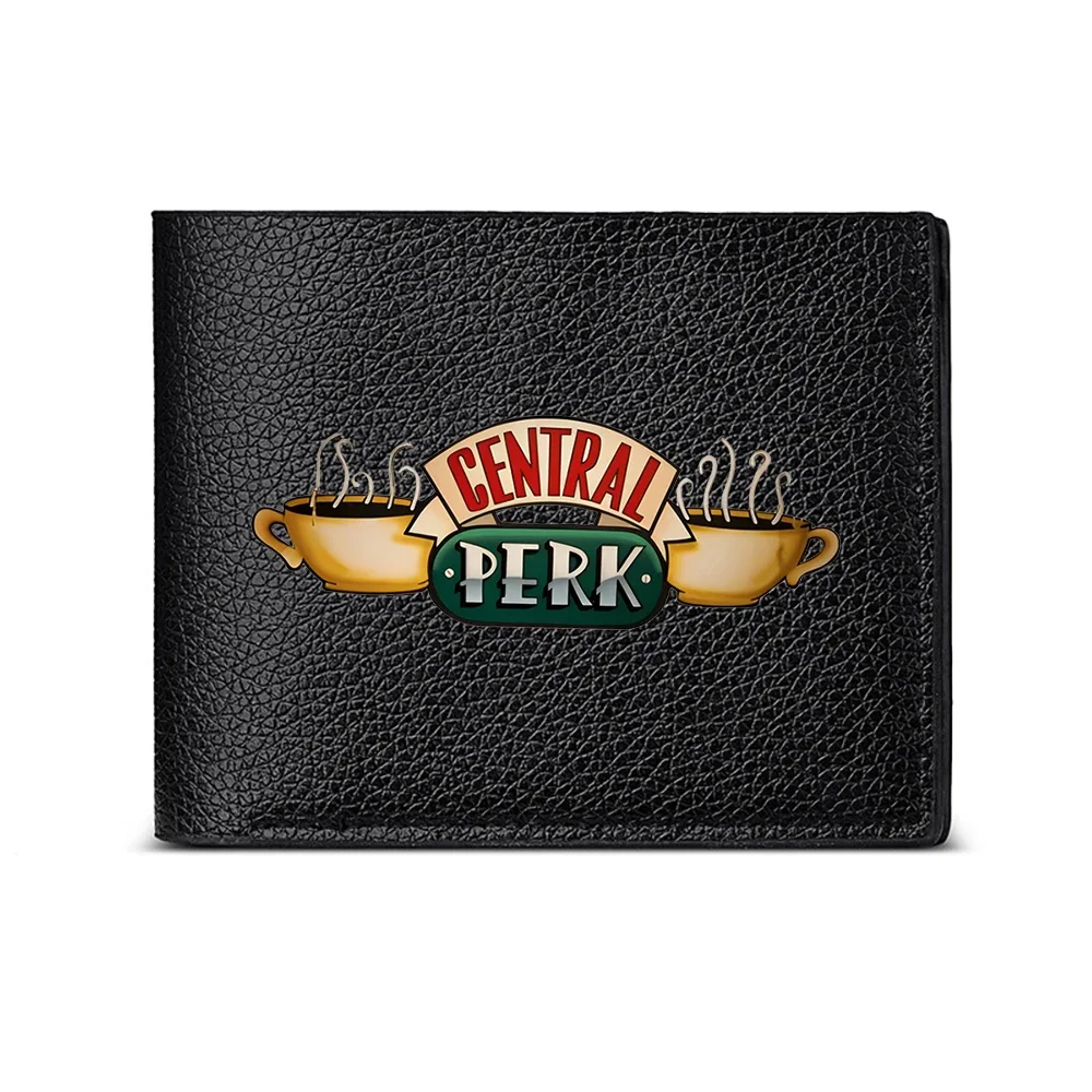 Central Perk Coffee Shop Logo Men's Wallet Card Holder Casual Business Fashion Design