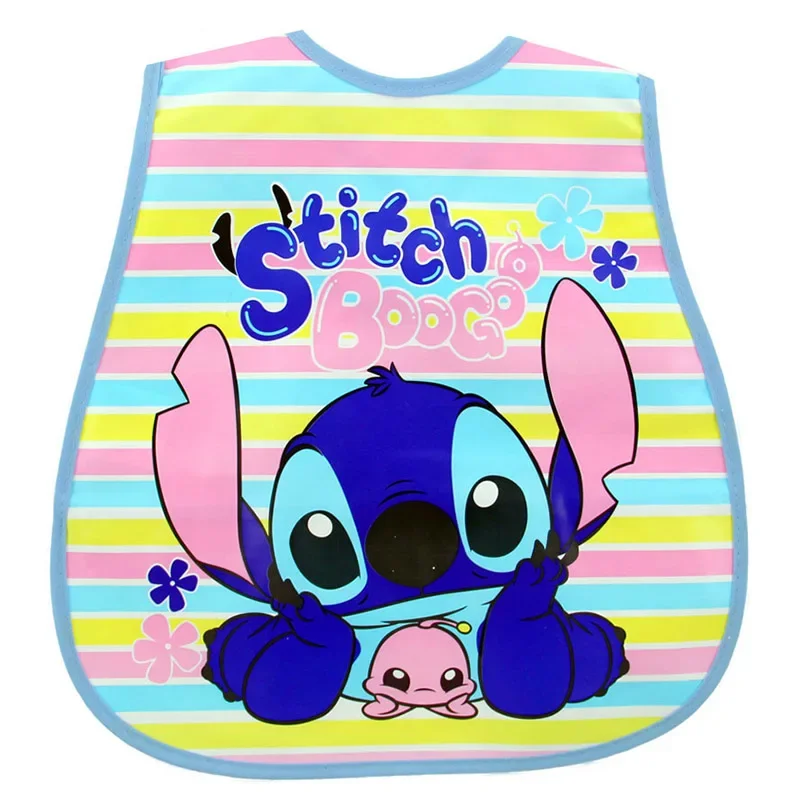 1pcs Baby Bibs Waterproof Feeding Baby Saliva Towel Newborn Cartoon Mickey Aprons Baby Bibs Adjustable Disney