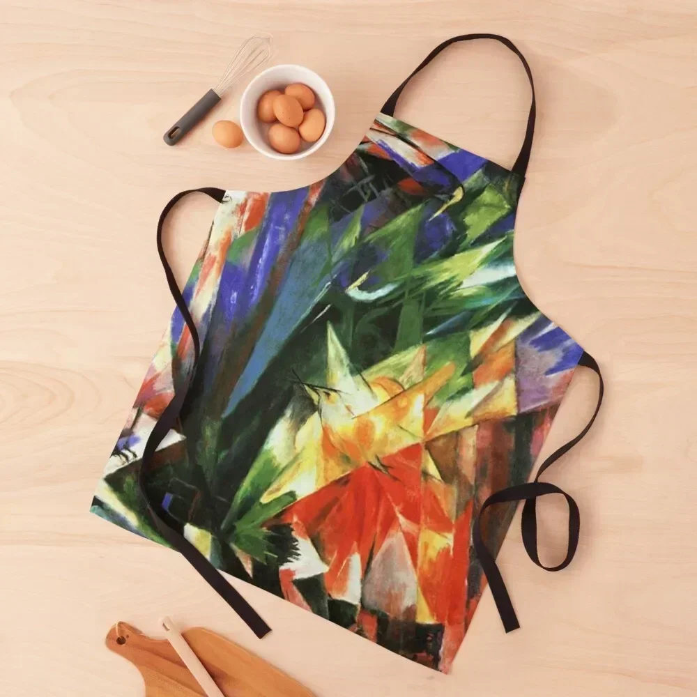 

Franz Marc - Birds Apron Kitchen And Household Goods Kitchen For Women kitchen clothes for men custom women's Apron