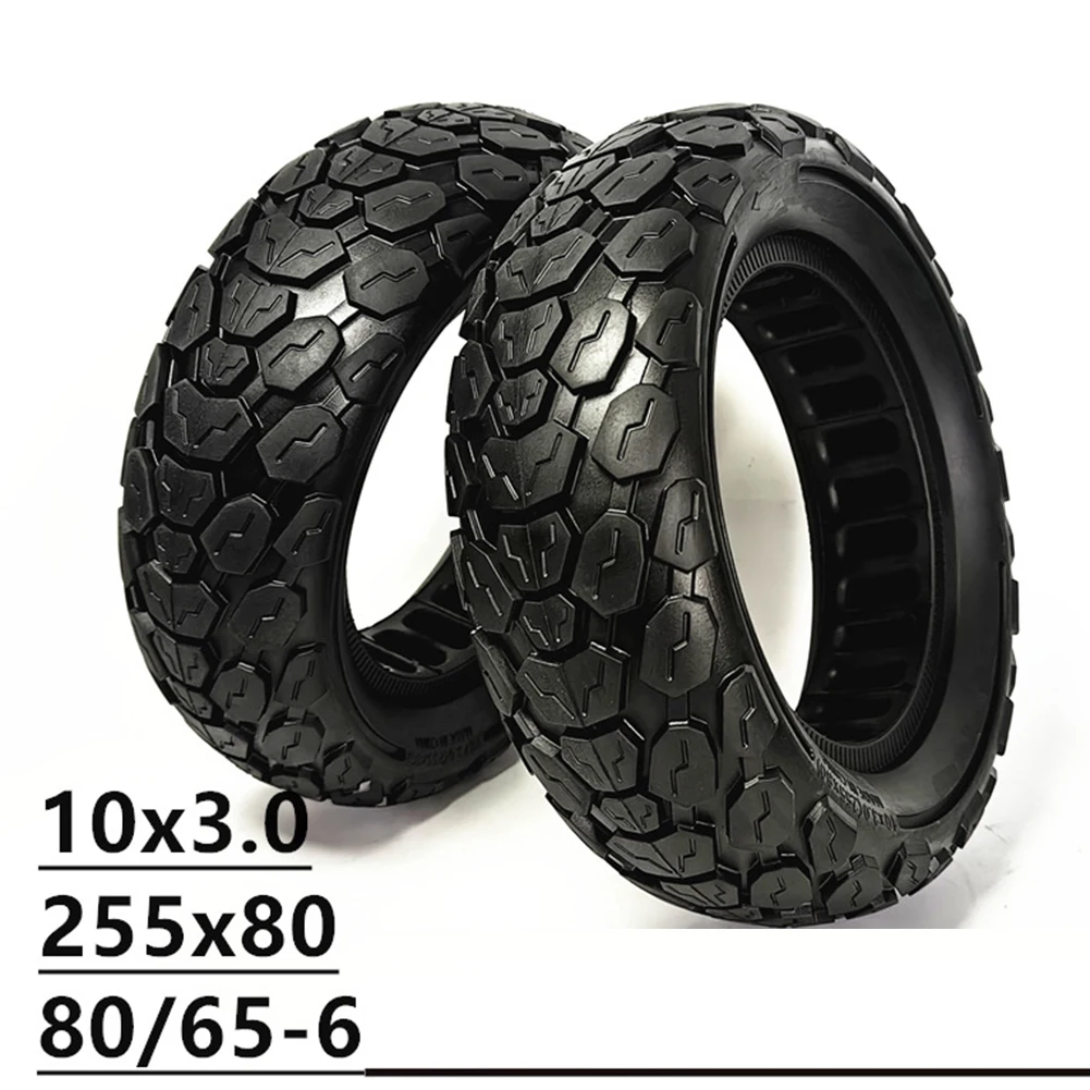 Electric Scooter Tire 10x3.0 Solid Tires Owner's Permission Solid Construction Special Tread Design For 255x80