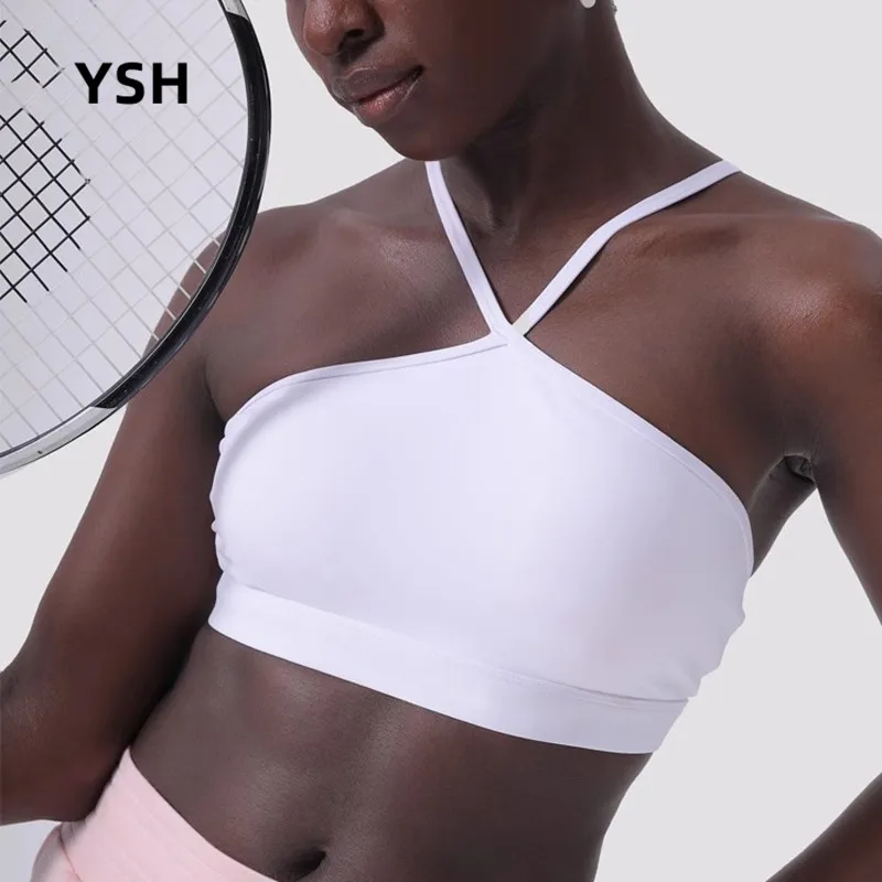 

YUSHUHUA Y Type Beautiful Back Sports Bra V Neck Yoga Bra Lady Solid Color Fitness Underwear Sportswear For Women Gym YX1092