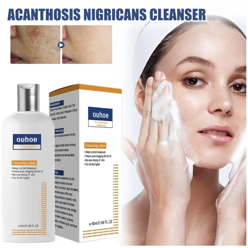 Whitening Facial Cleanser Effective Remove Dark Spots dull Melanin deep cleaning Moisturize Brighten Smooth Face Skin Care