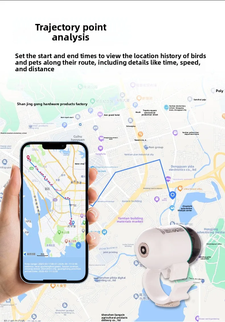 forReal-Time GPS locator for Pigeons and Loros Outdoor Flight locator Leg Bands and Ring Pigeon Piogeon Bird Positioning