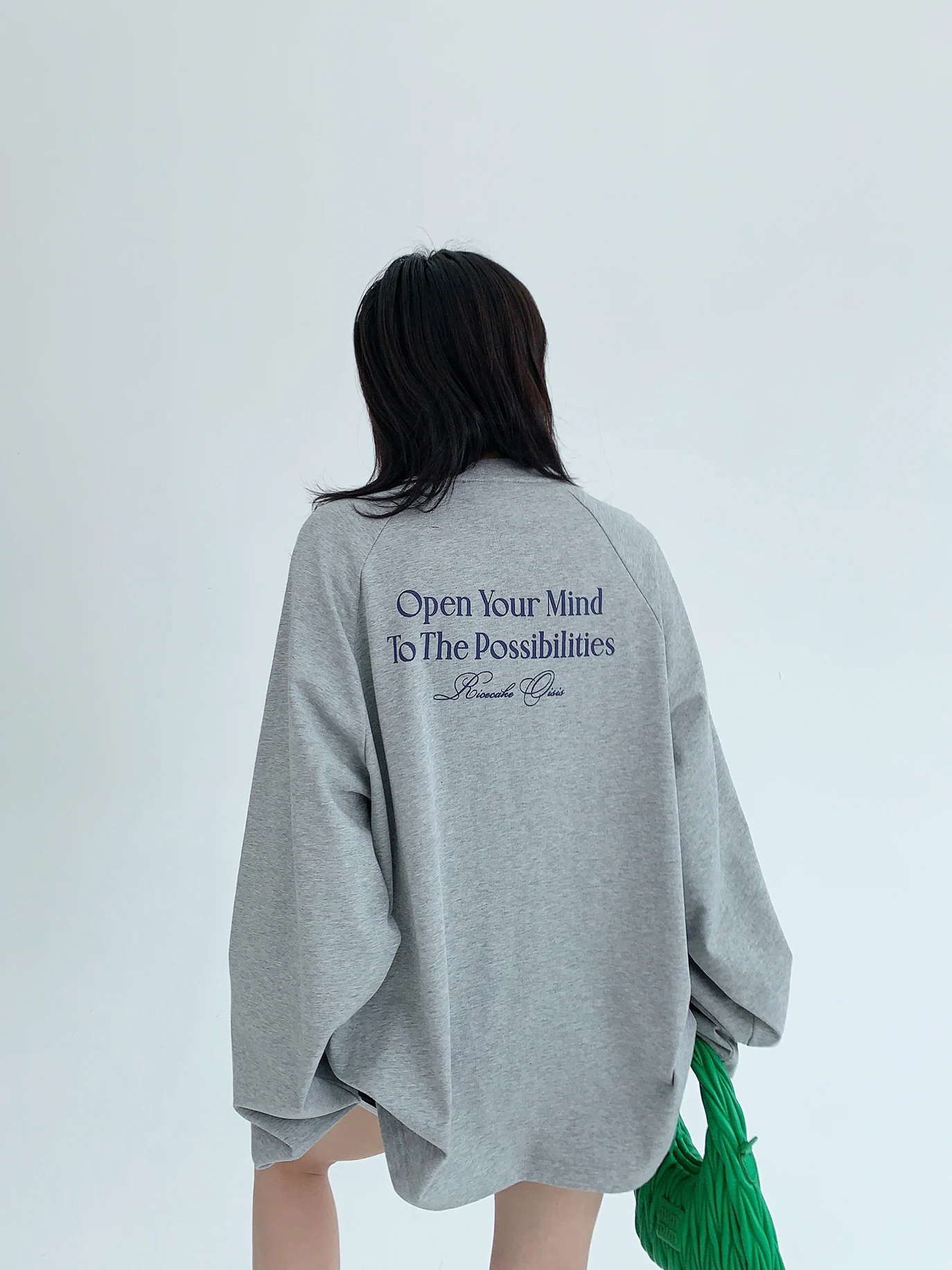 

Loose Fit Pure Cotton Long Sve T-irt Women's Lazy Letter Print Casual Top Vintage Drapey Feel Autumn Sle round Ne