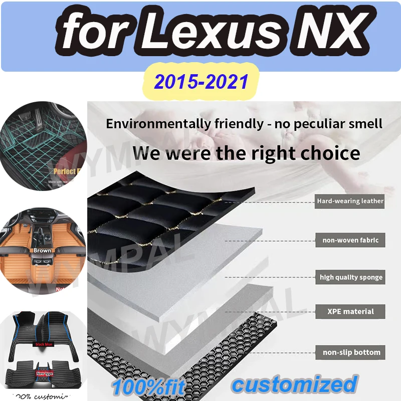 

LUXURY For Lexus NX 2021 2020 2019 2018 2017 2016 2015 Car Floor Mats Carpets Auto Accessories Protect