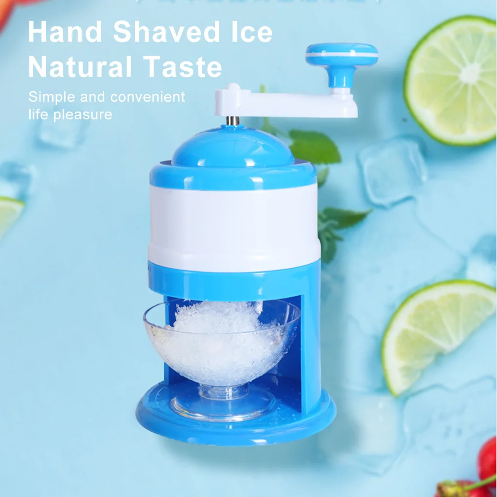 Ice Crusher DIY Drink Breaker Tabletop Snow Cone Maker Shaver Countertop Party Shredding Shaved Crushing Machine Slushy Maker